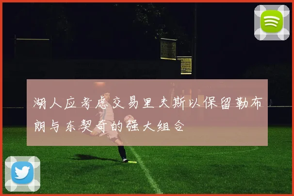 湖人应考虑交易里夫斯以保留勒布朗与东契奇的强大组合